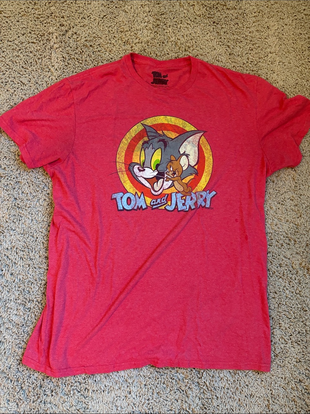 Tom and Jerry Graphic Tee - Red